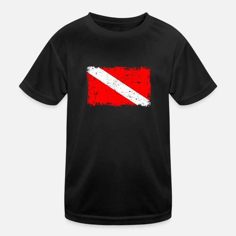 Diver Flag Kids Functional T-Shirt