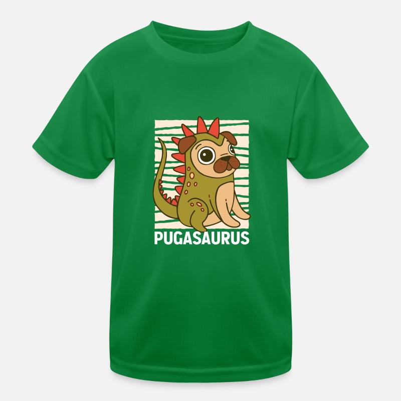 geschenk - mops pug hundeliebhaber pugasaurus Kinder Funktions-T-Shirt