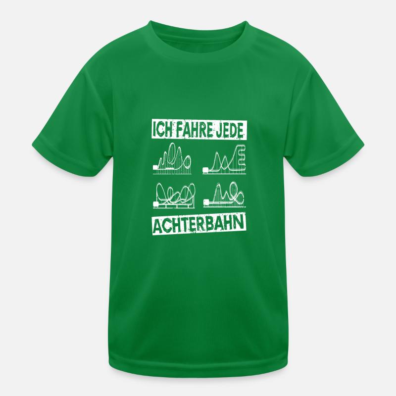 Achterbahn Rollercoaster Freizeitpark Geschenkidee Kinder Funktions-T-Shirt