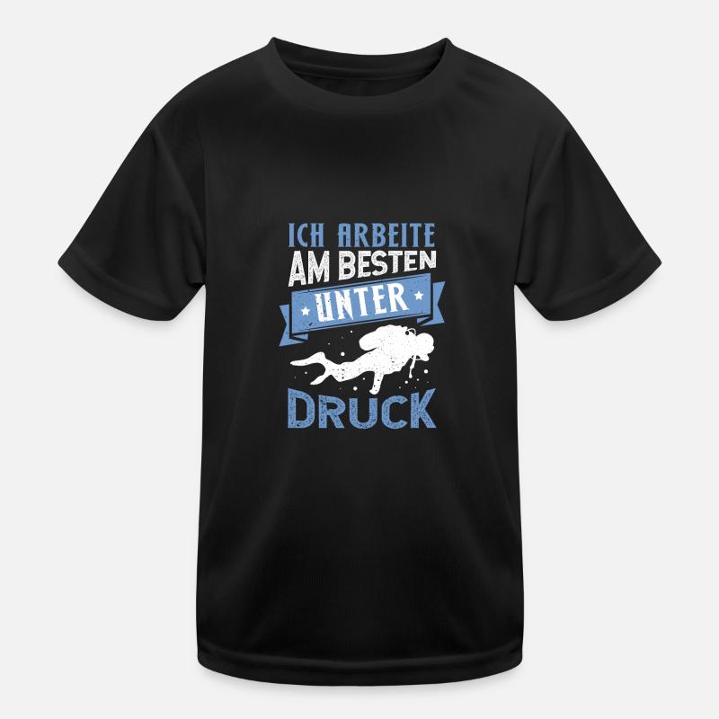 Tauchen Taucher Scuba Apnoe Diving Geschenk Kinder Funktions-T-Shirt