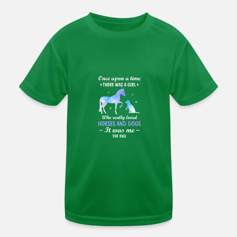 Conception de chien de cheval pour un cavalier et T-shirt sport Enfant
