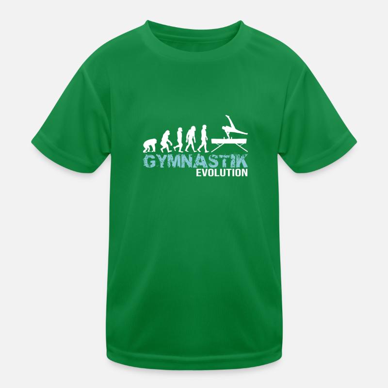 Parallel bars gymnastics evolution Kids Functional T-Shirt