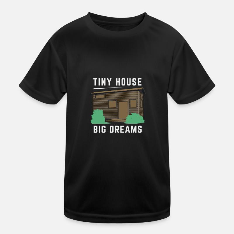 Tiny House Design pour un petit fan de maisonnette T-shirt sport Enfant
