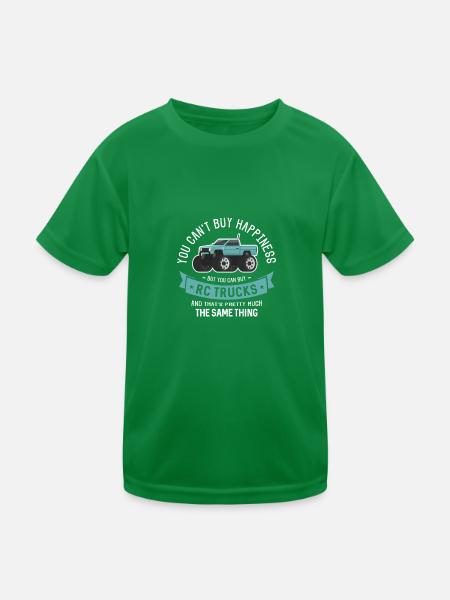 RC Model Design for a RC Model Maker - Kids Functional T-Shirt - kelly green - Front