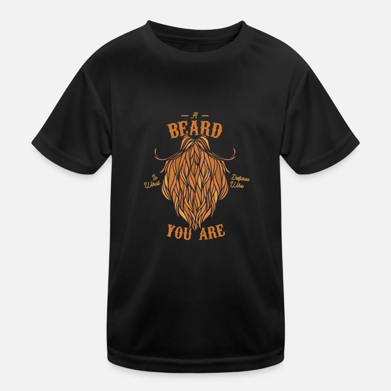 Beard Bearded Men Beards Gift Kids Functional T-Shirt