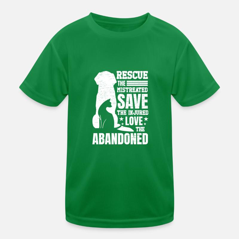 Tierrettung lustig Kinder Funktions-T-Shirt