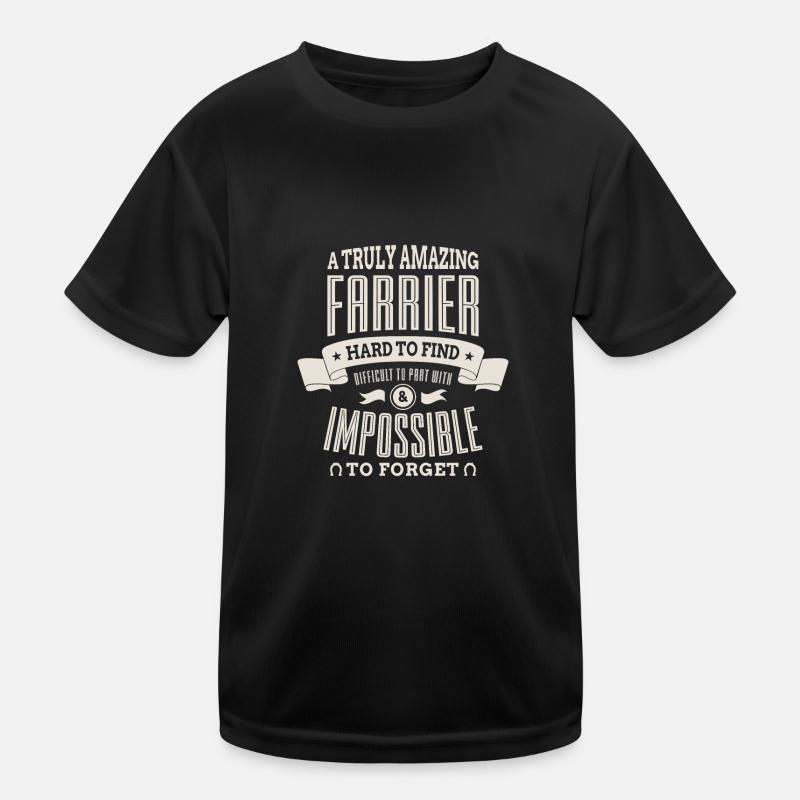 Funny Farrier Forger Farrier Kids Functional T-Shirt