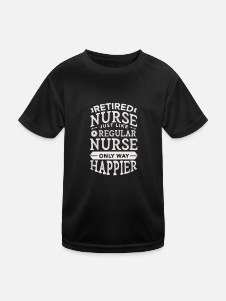 Rente Rentner Pension - Kinder Funktions-T-Shirt - Schwarz - Vorne