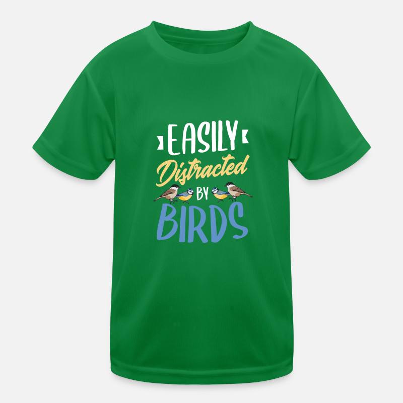 Vogel beobachtet komisch Kinder Funktions-T-Shirt