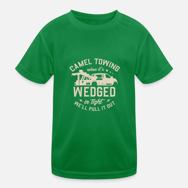 Camel Towing for a Tow Trucker Kids Functional T-Shirt