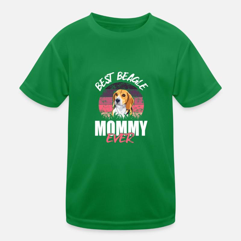 Best Beagle Mom Ever Kids Functional T-Shirt