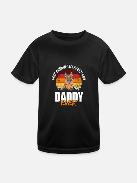 German Shepherd - Kids Functional T-Shirt - black - Front