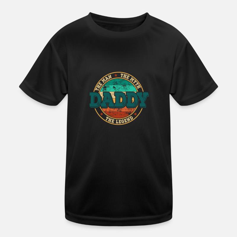 Papa The Legend Kids Functional T-Shirt