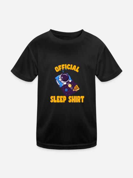 Good night - Kids Functional T-Shirt - black - Front