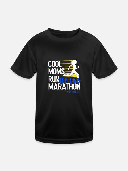 Marathon April 17, 2023 at the Hub of the Universe - Kids Functional T-Shirt - black - Front