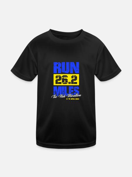 Marathon du 17 avril 2023 au Hub de l’Univers - T-shirt sport Enfant - noir - Devant