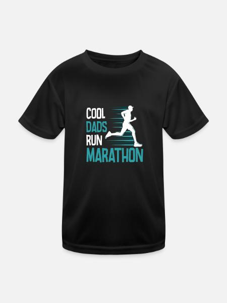 Laufen Sie 26,2 Meilen Marathon Herausforderung - Kinder Funktions-T-Shirt - Schwarz - Vorne