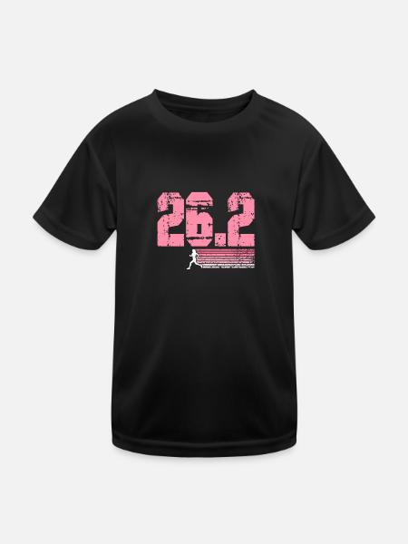 Courir le défi du marathon de 26,2 miles - T-shirt sport Enfant - noir - Devant