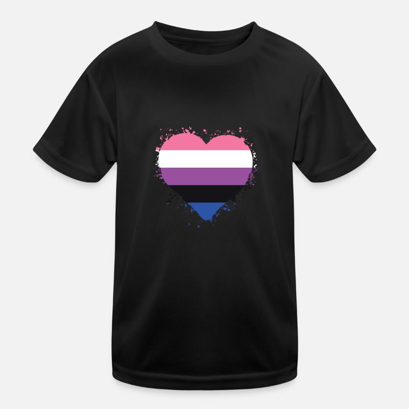 Fierté LGBTQ. Déclaration T-shirt sport Enfant
