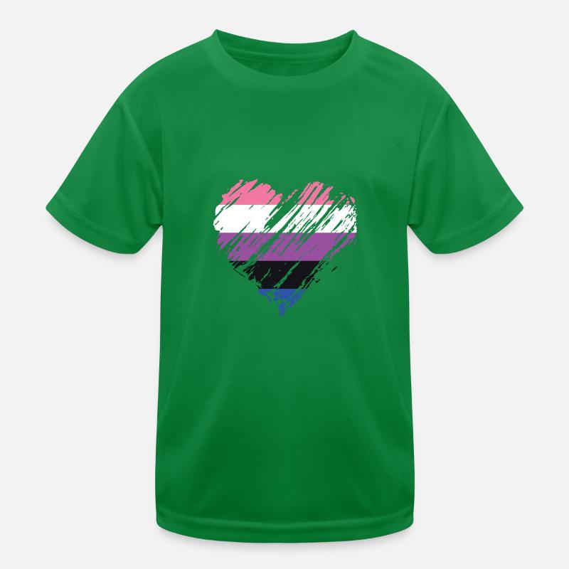 Fierté LGBTQ. Déclaration T-shirt sport Enfant