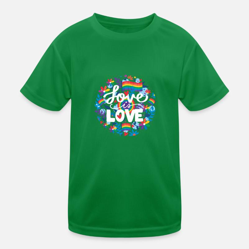 Pride LGBT Liebe gewinnt, wir sind queer und stolz Kinder Funktions-T-Shirt
