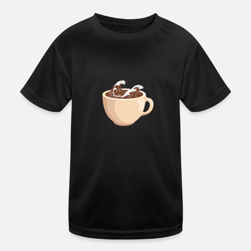 Welttag des Kaffees Kinder Funktions-T-Shirt