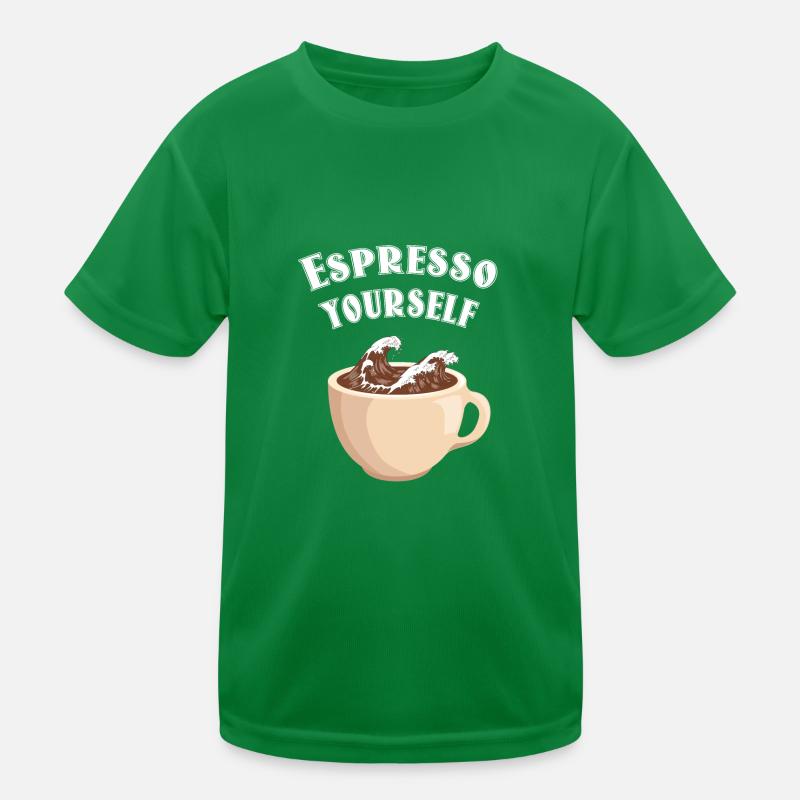 Welttag des Kaffees Kinder Funktions-T-Shirt