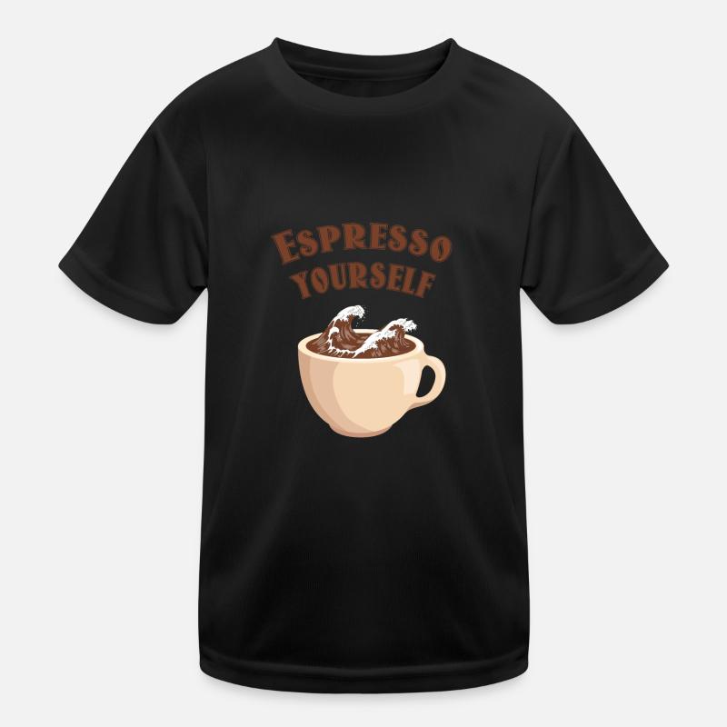 Welttag des Kaffees Kinder Funktions-T-Shirt