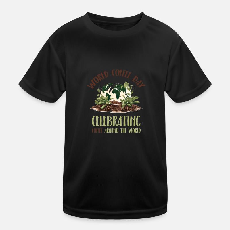 World Coffee Day Kids Functional T-Shirt
