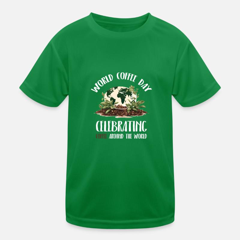 World Coffee Day Kids Functional T-Shirt
