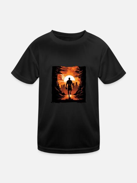 BASKETBALL forever! - Kids Functional T-Shirt - black - Front