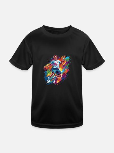 BASKETBALL forever! - Kids Functional T-Shirt - black - Front