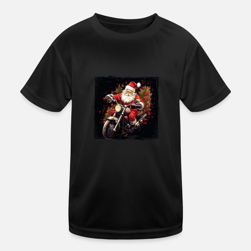 Lustiger Weihnachtsmann zu Weihnachten Kinder Funktions-T-Shirt