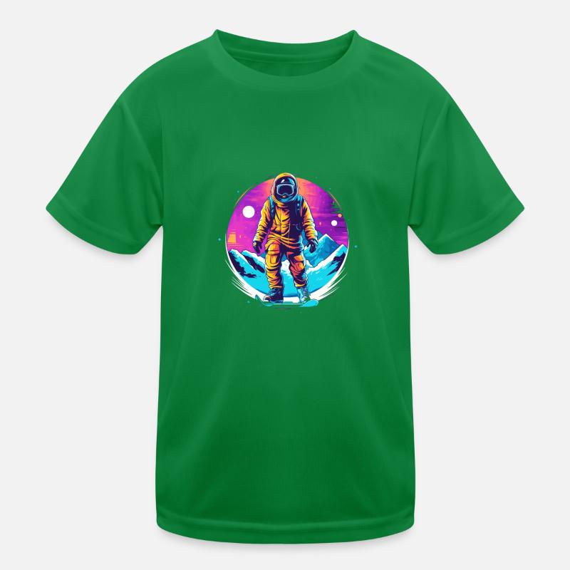 Snowboarden oder Skifahren und dann Après-Ski Kinder Funktions-T-Shirt