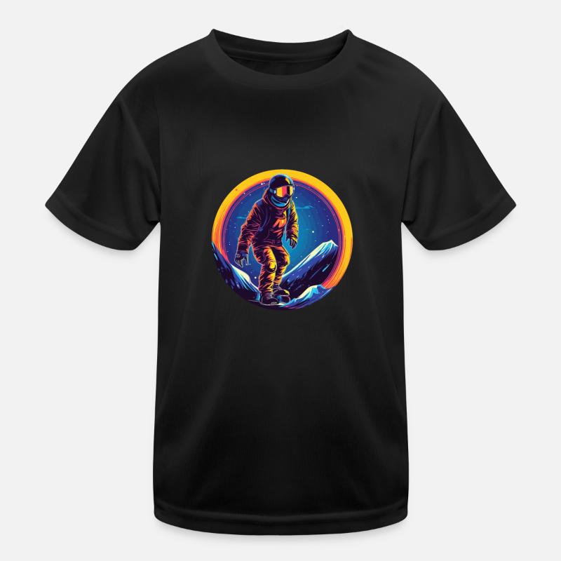 Snowboarden oder Skifahren und dann Après-Ski Kinder Funktions-T-Shirt