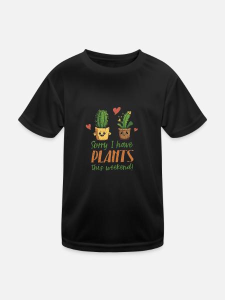 Die Freude eines Gartenliebhabers - Kinder Funktions-T-Shirt - Schwarz - Vorne