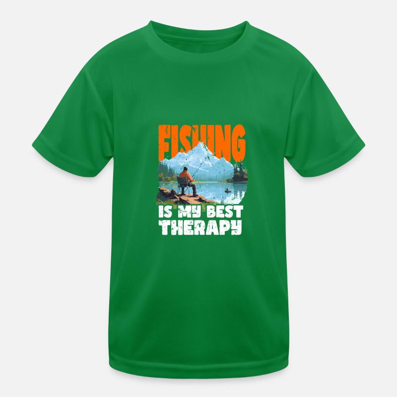 Pêche, Loisirs, Contemplatif, Calme, Expérience nature T-shirt sport Enfant