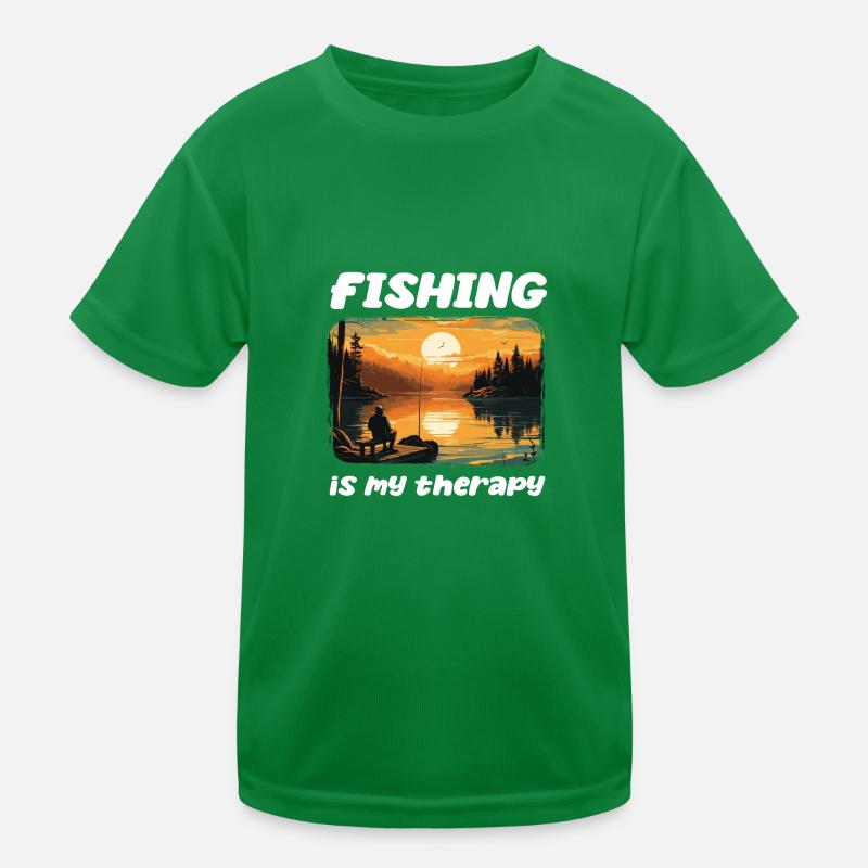 Pêche, Loisirs, Contemplatif, Calme, Expérience nature T-shirt sport Enfant