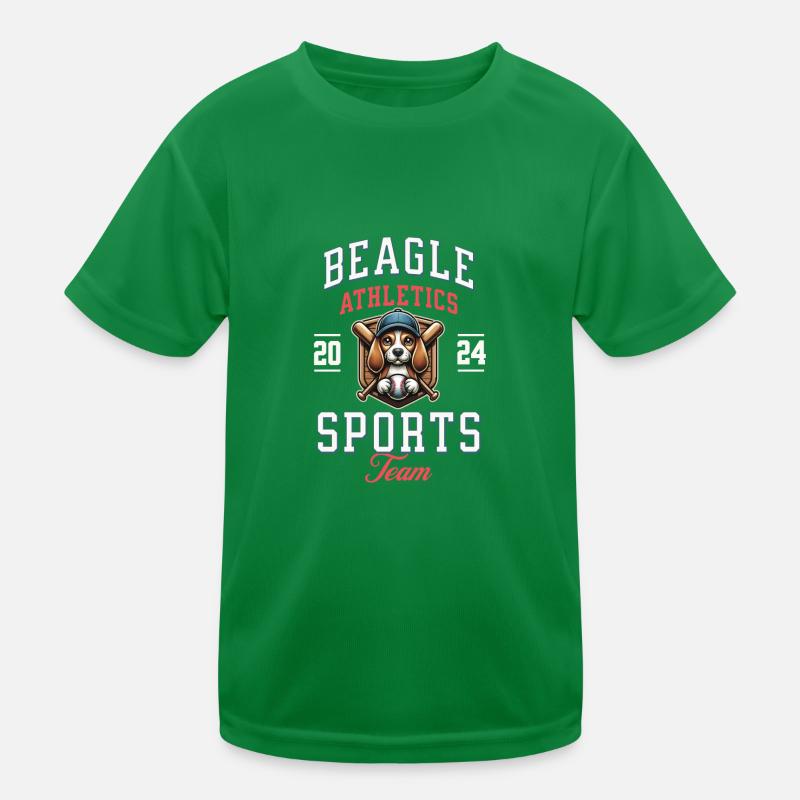 Baseball 2024 Beagle Sport - Einzigartiger Beagle Kinder Funktions-T-Shirt
