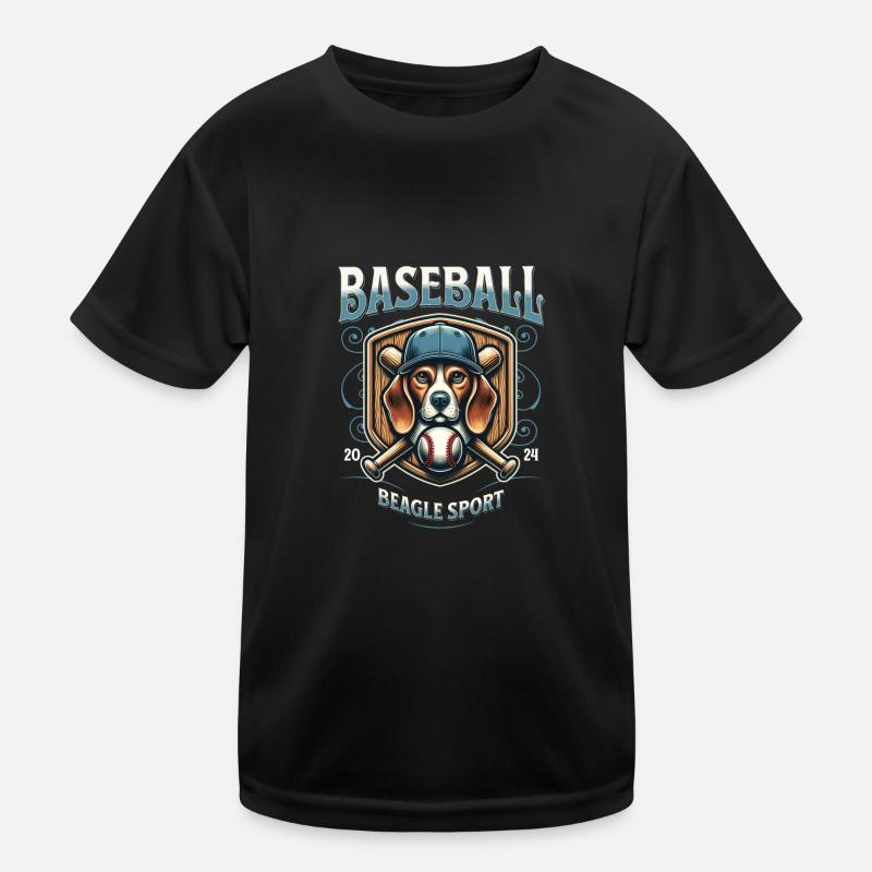 Baseball 2024 Beagle Sport - Einzigartiger Beagle Kinder Funktions-T-Shirt