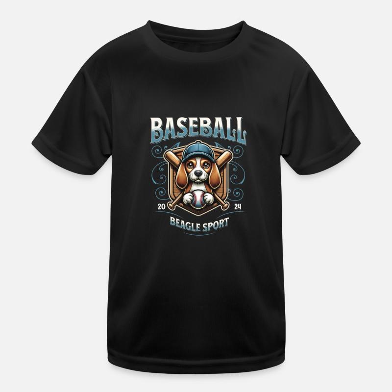 Baseball 2024 Beagle Sport - Einzigartiger Beagle Kinder Funktions-T-Shirt