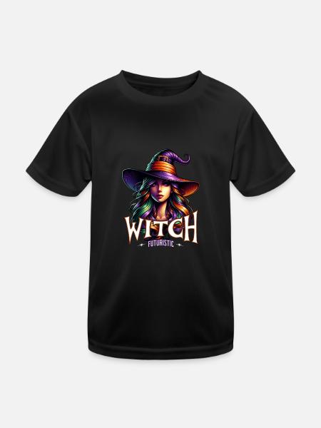 In a world full of princesses, be a witch - Kids Functional T-Shirt - black - Front