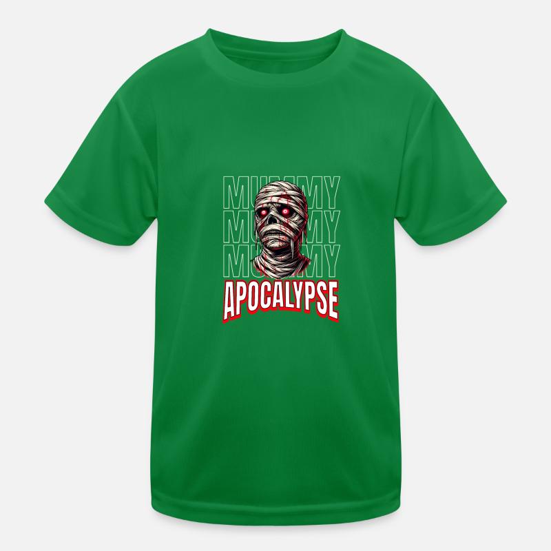 Happy Halloween Mummy Apocalypse Kids Functional T-Shirt