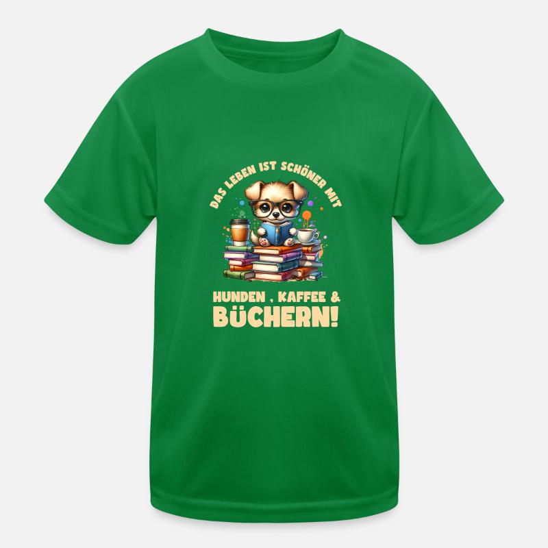 Reading is my hobby - life is more beautiful with Kids Functional T-Shirt