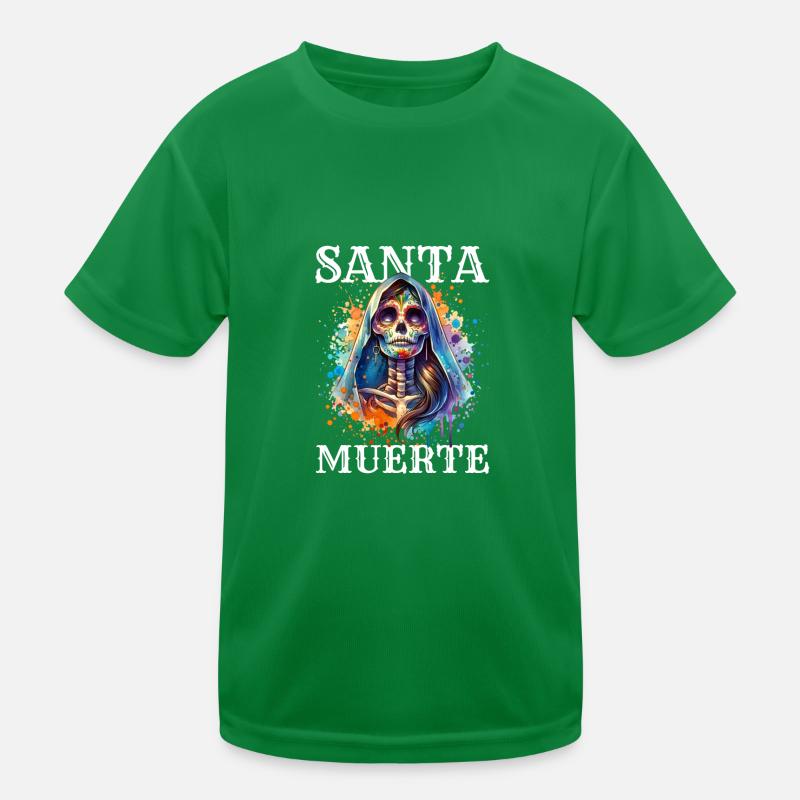 Santa Muerte for Carnival, Halloween and Día de Kids Functional T-Shirt
