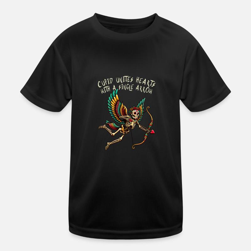 Cupids Arrow Brings Hearts Together Kids Functional T-Shirt
