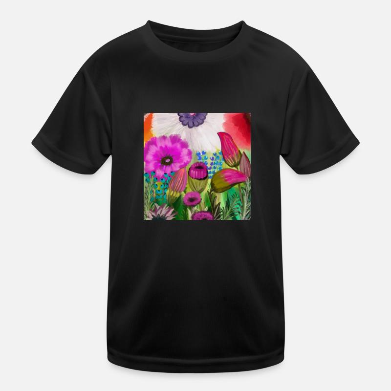 Schraffierung Kinder Funktions-T-Shirt
