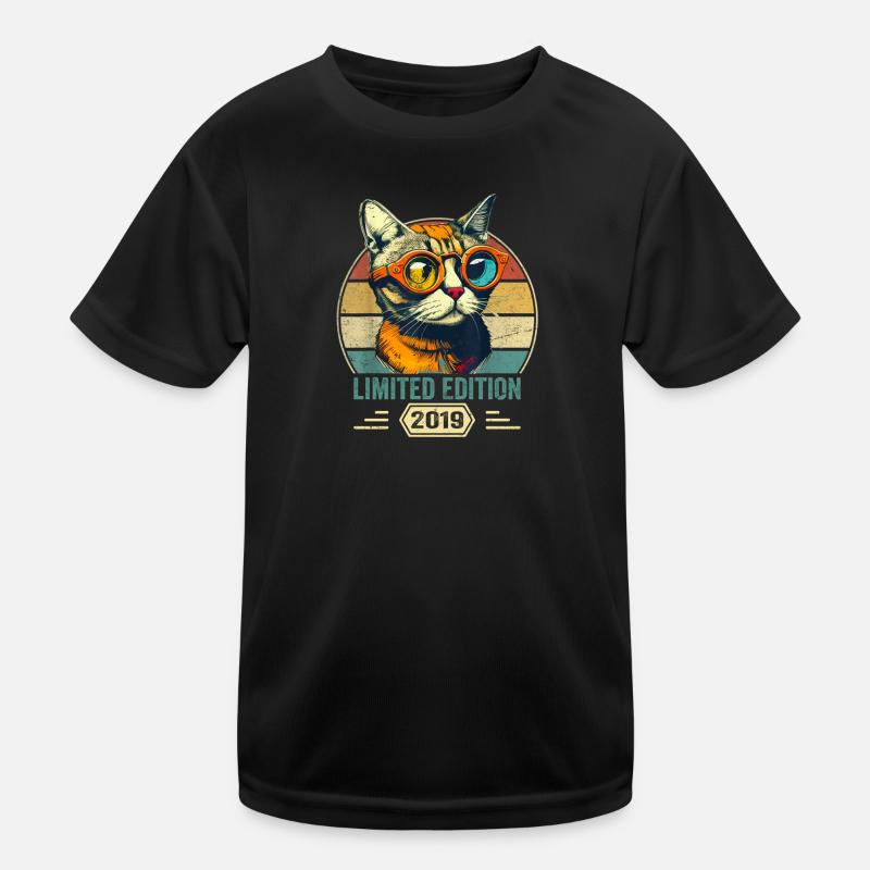 Awesome since 2019 Katze Geburtstag Geschenk Kinder Funktions-T-Shirt