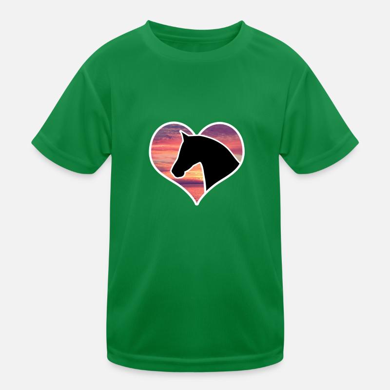 Horse in heart Kids Functional T-Shirt