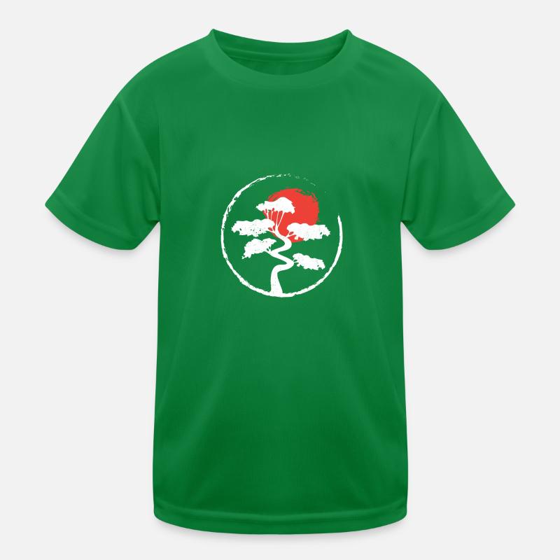 Enso Cirle Bonsai Tree Japanese Zen Gift Kids Functional T-Shirt